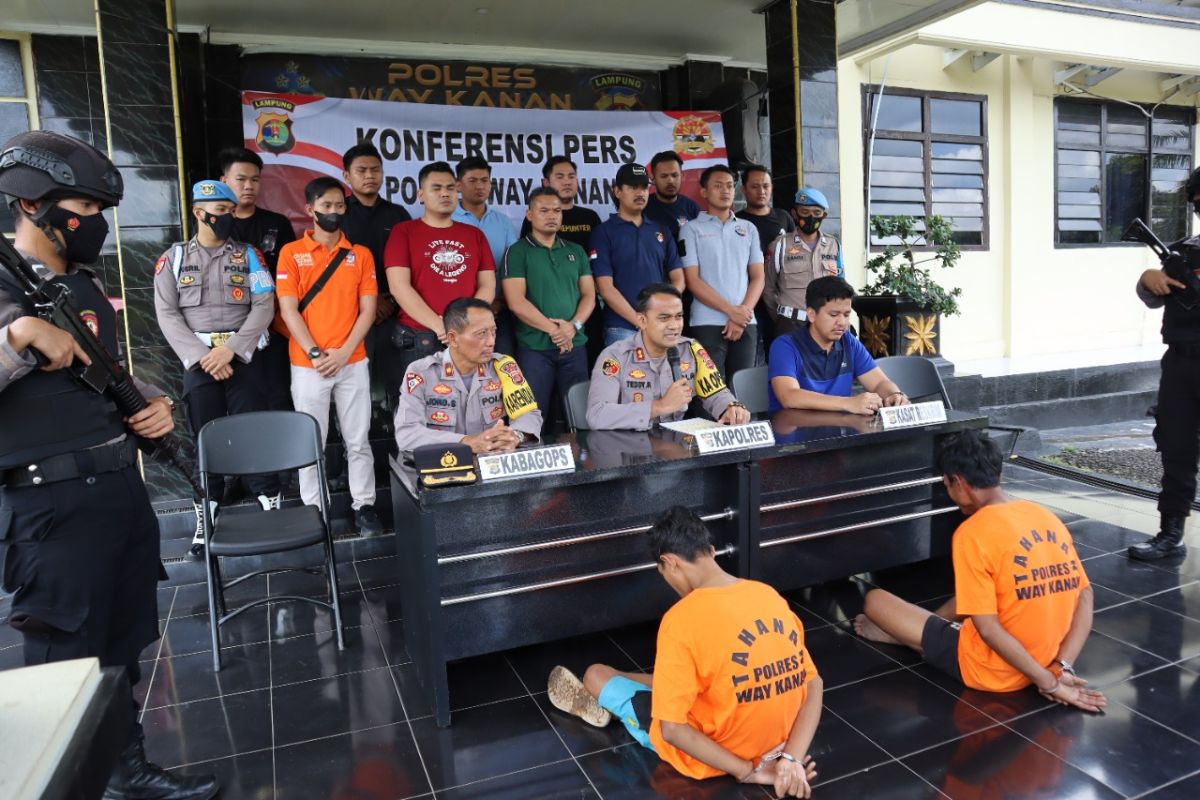 Bapak dan anak kompak jadi pelaku pembunuhan di Way Kanan