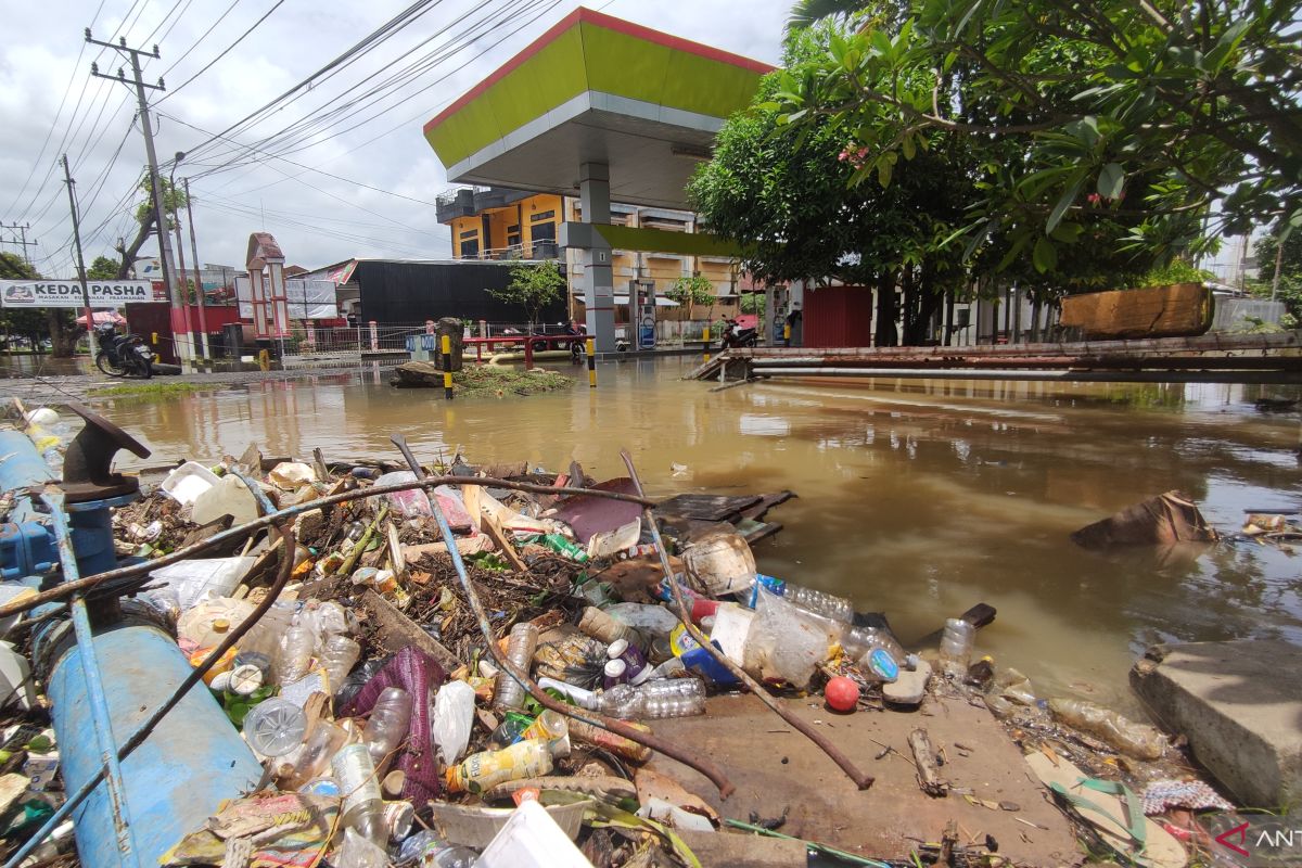 500 warga Palembang terdampak banjir luapan Sungai Bendung