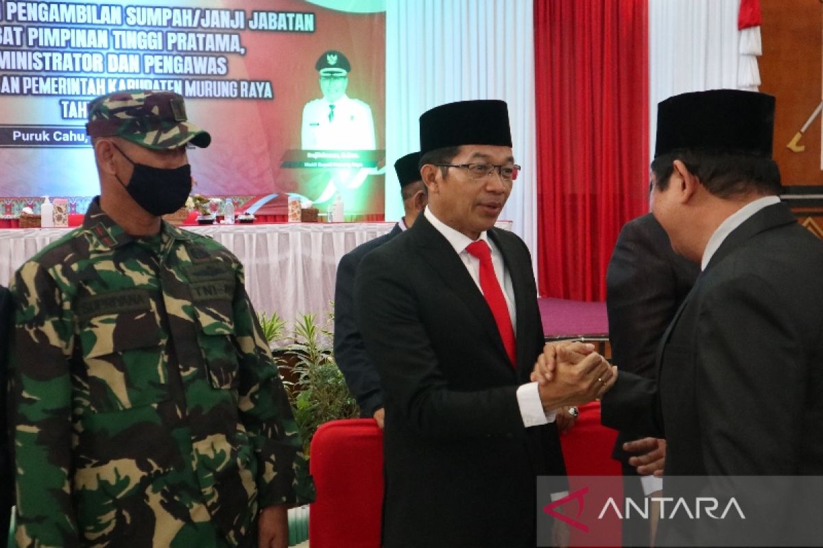 Usai lantik 84 pejabat, Bupati Murung Raya ingatkan jaga integritas ASN