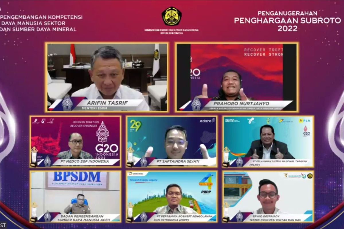 PLN Grup sabet 25 penghargaan Subroto Award 2022 dari Kementerian ESDM