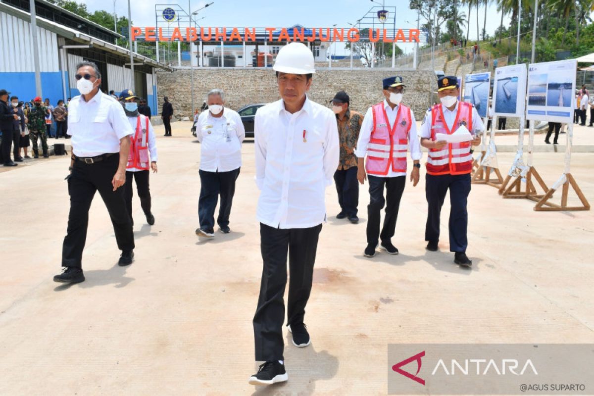 Jokowi: Pembangunan Pelabuhan Tanjung Ular sudah 99 persen