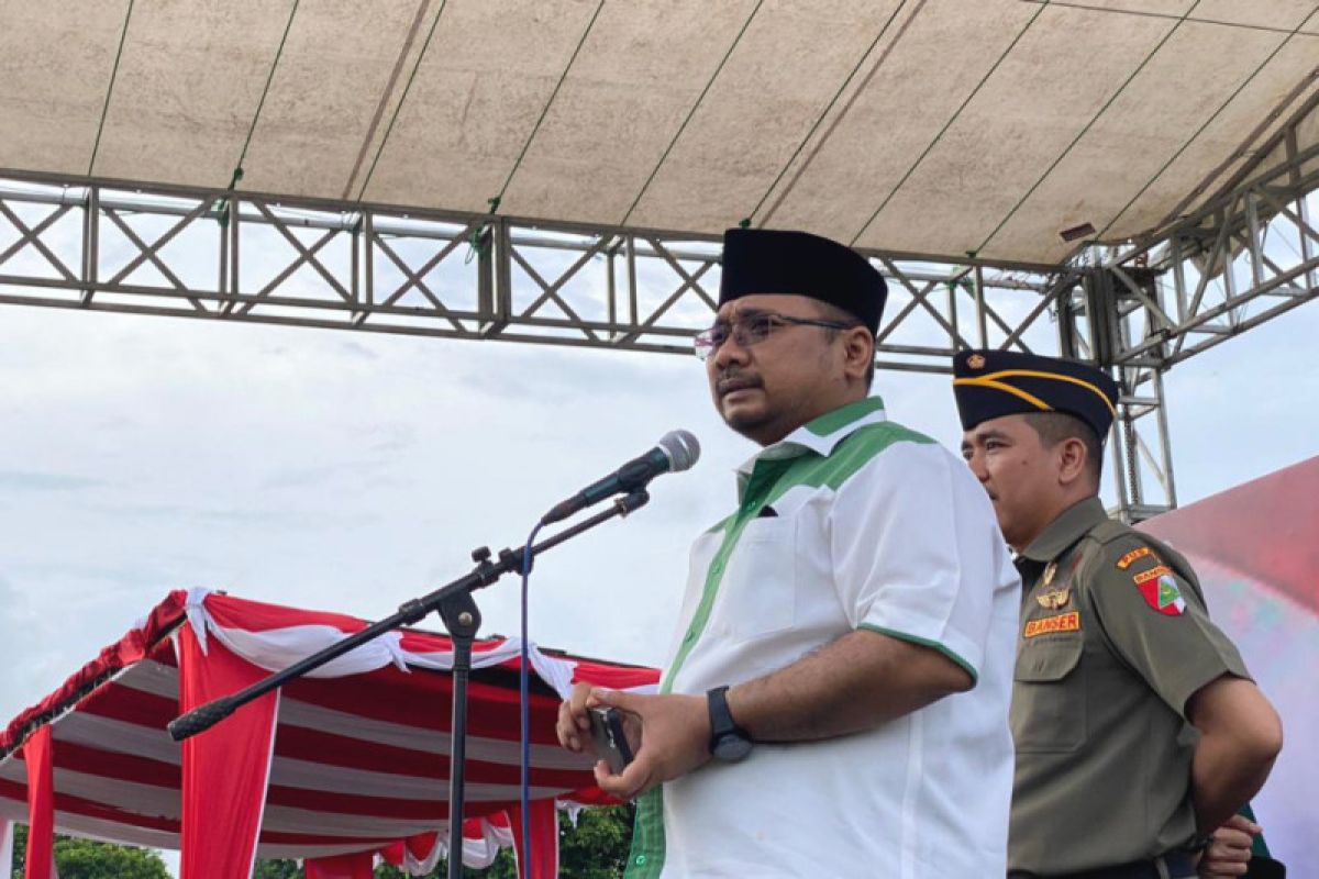 Gus Yaqut menginstruksikan kader Ansor dan Banser patuhi perintah kiai