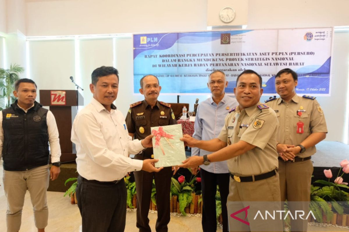 PLN- BPN dan Kejati Sulbar percepat sertifikasi aset negara