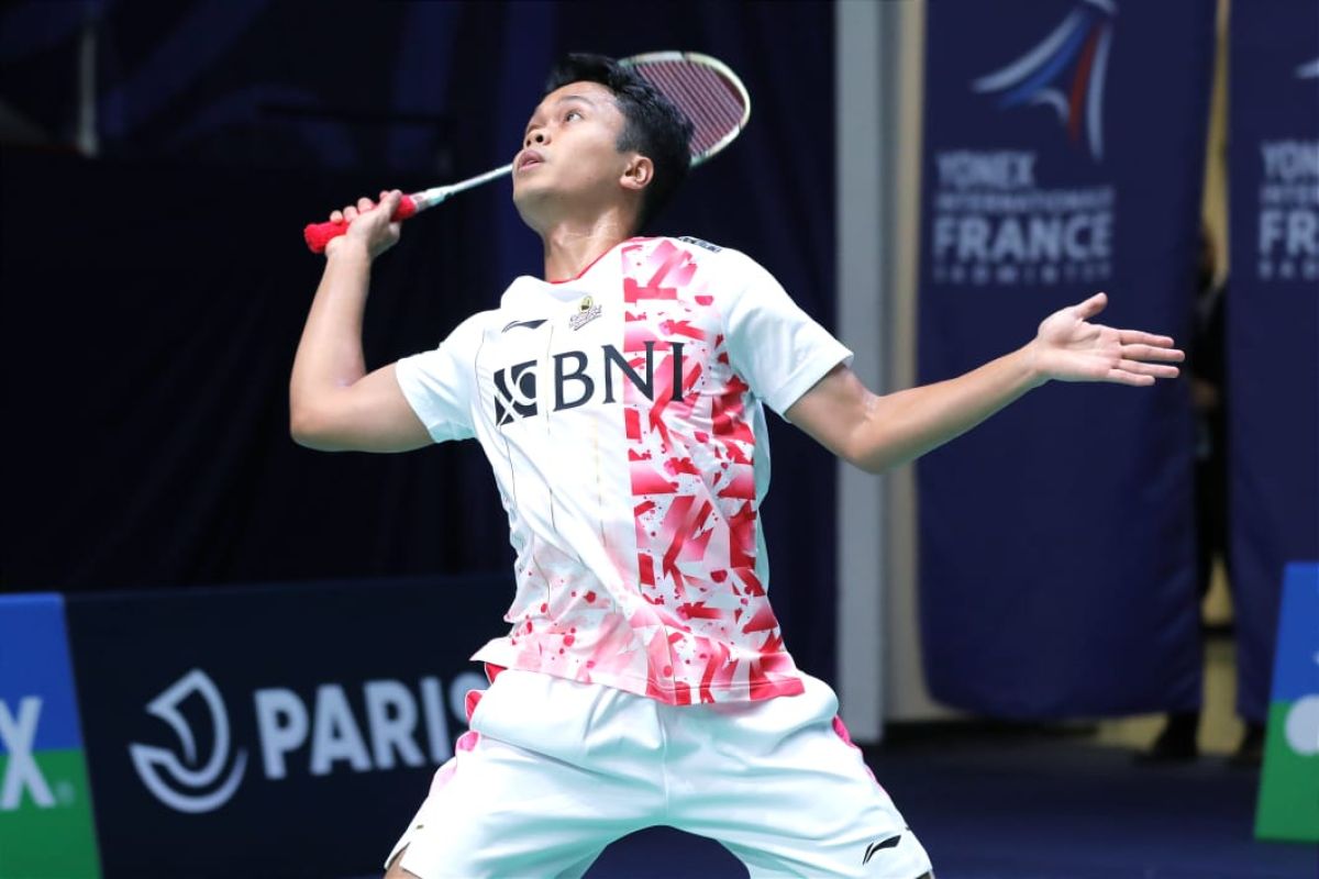 Anthony Ginting tersingkir di babak pertama French Open 2022