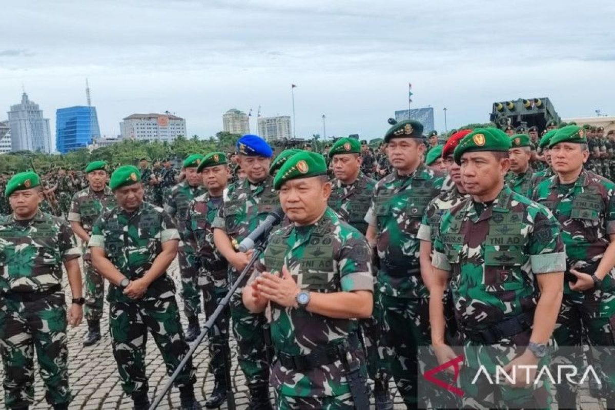 Kasad Jenderal TNI Dudung Abdurachman ingatkan prajurit pegang teguh netralitas TNI di Pemilu 2024