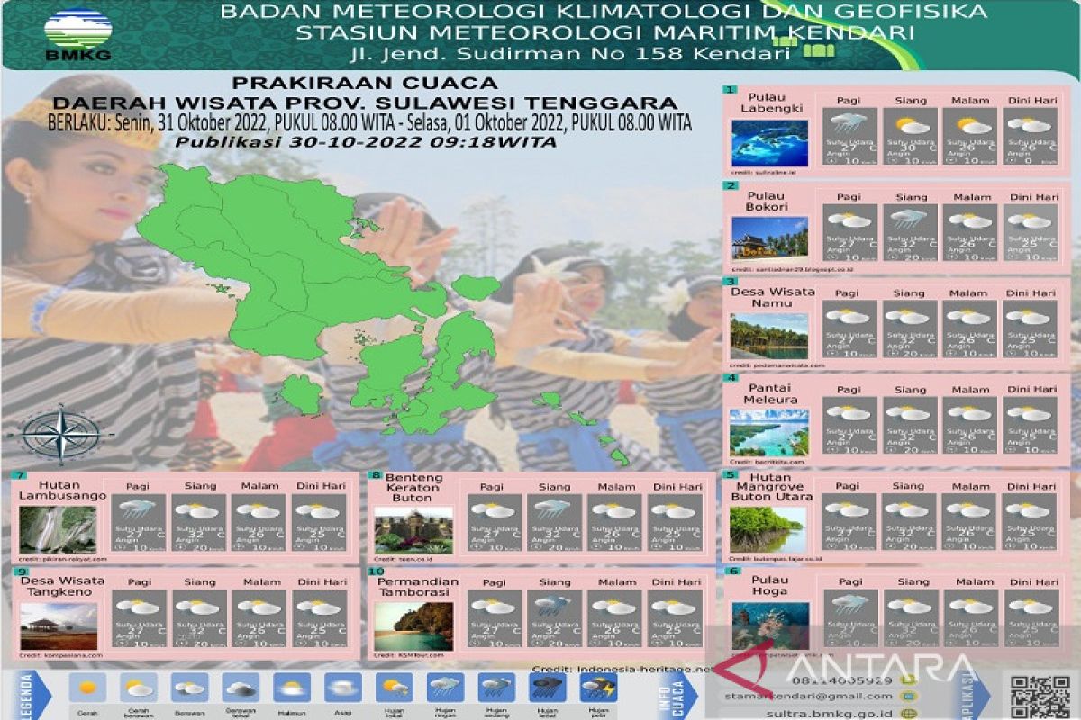 Bmkg Sebut Wilayah Wakatobi Berpotensi Hujan Sedang Antara News