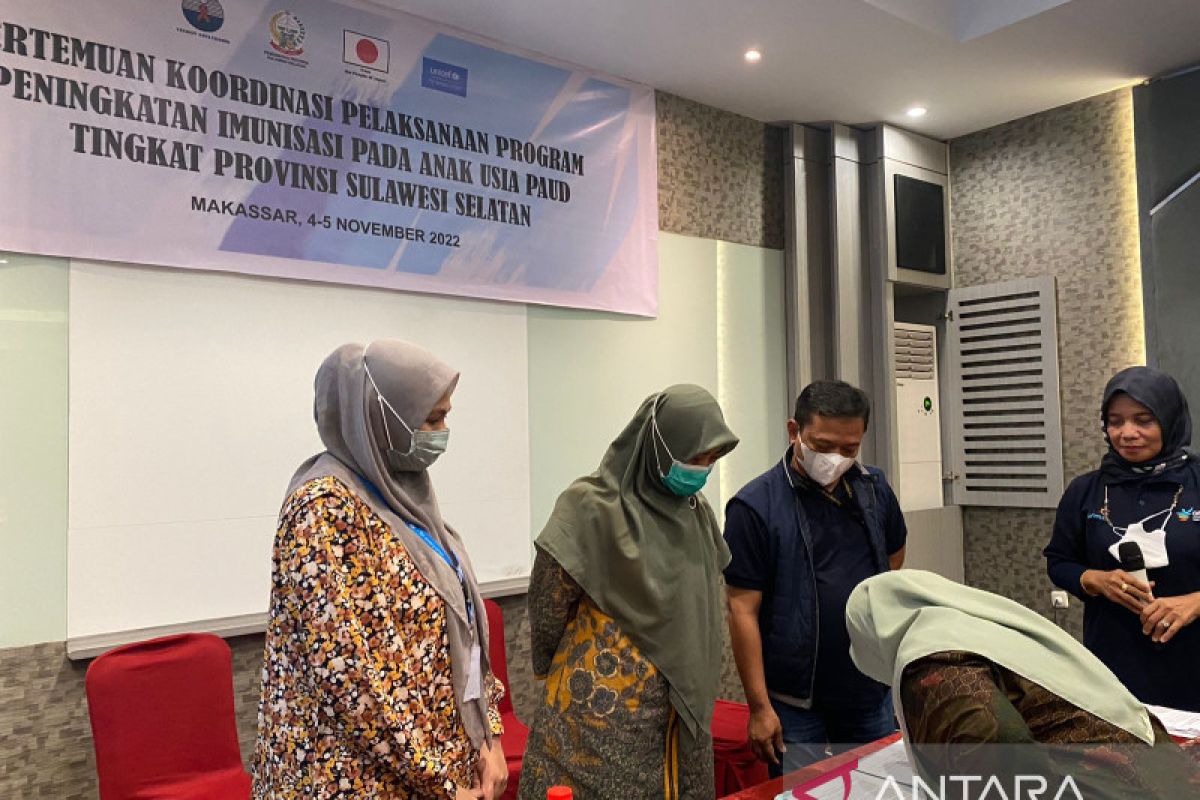 Pemprov Sulsel dan YGC Unicef tingkatkan imunisasi kejar lewat PAUD