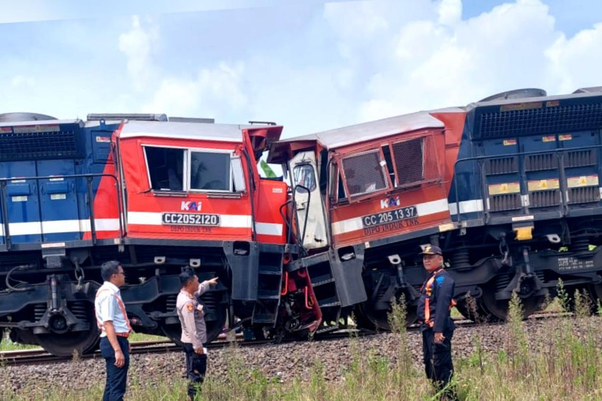 Polda Lampung terjunkan personel ke lokasi tabrakan KA