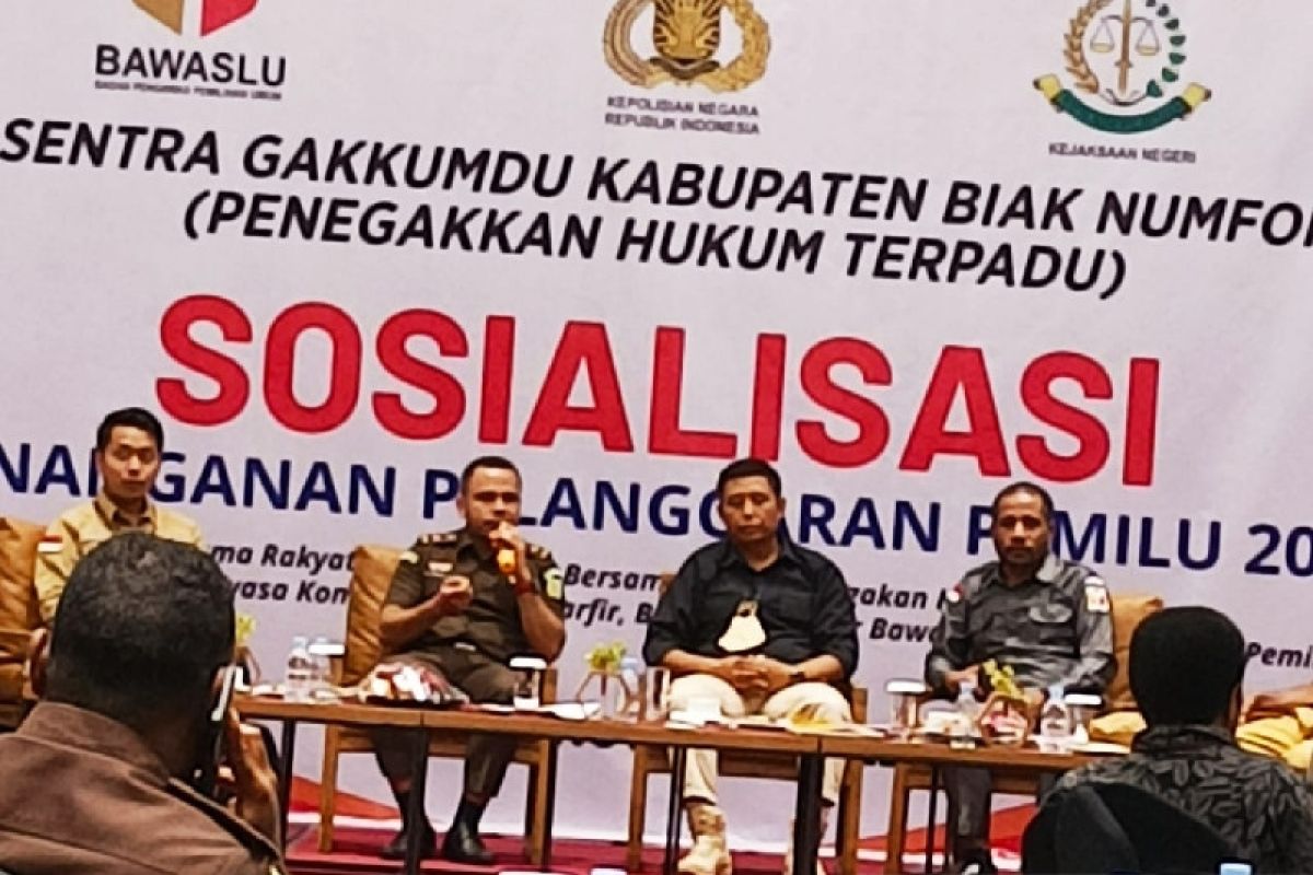 Gakkumdu Bawaslu Kejaksaan Biak siapkan 6 Jaksa khusus tangani pidana Pemilu 2024