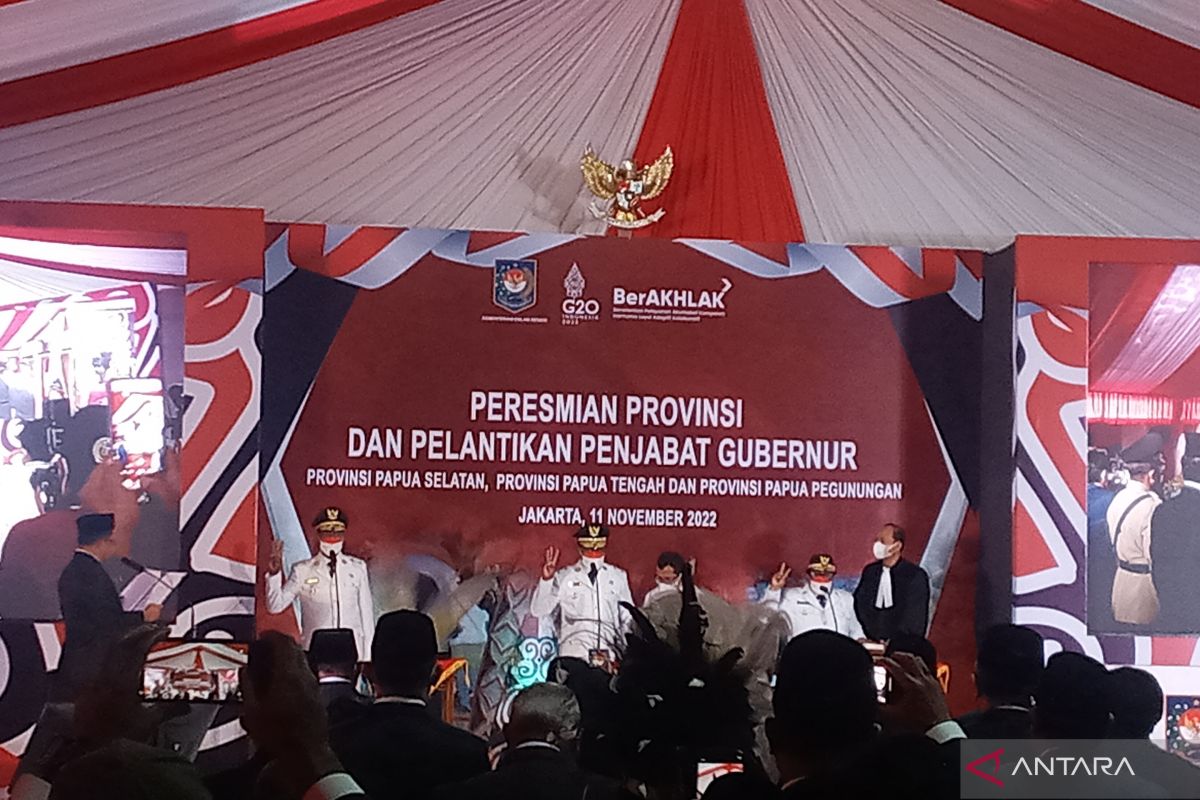 Mendagri lantik tiga pj gubernur DOB Papua