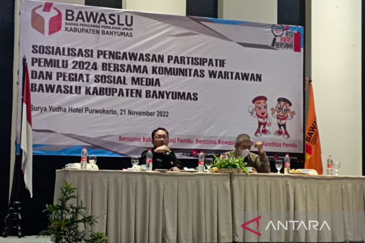 Persiapan Pemilu 2024, Bawaslu Banyumas gandeng wartawan