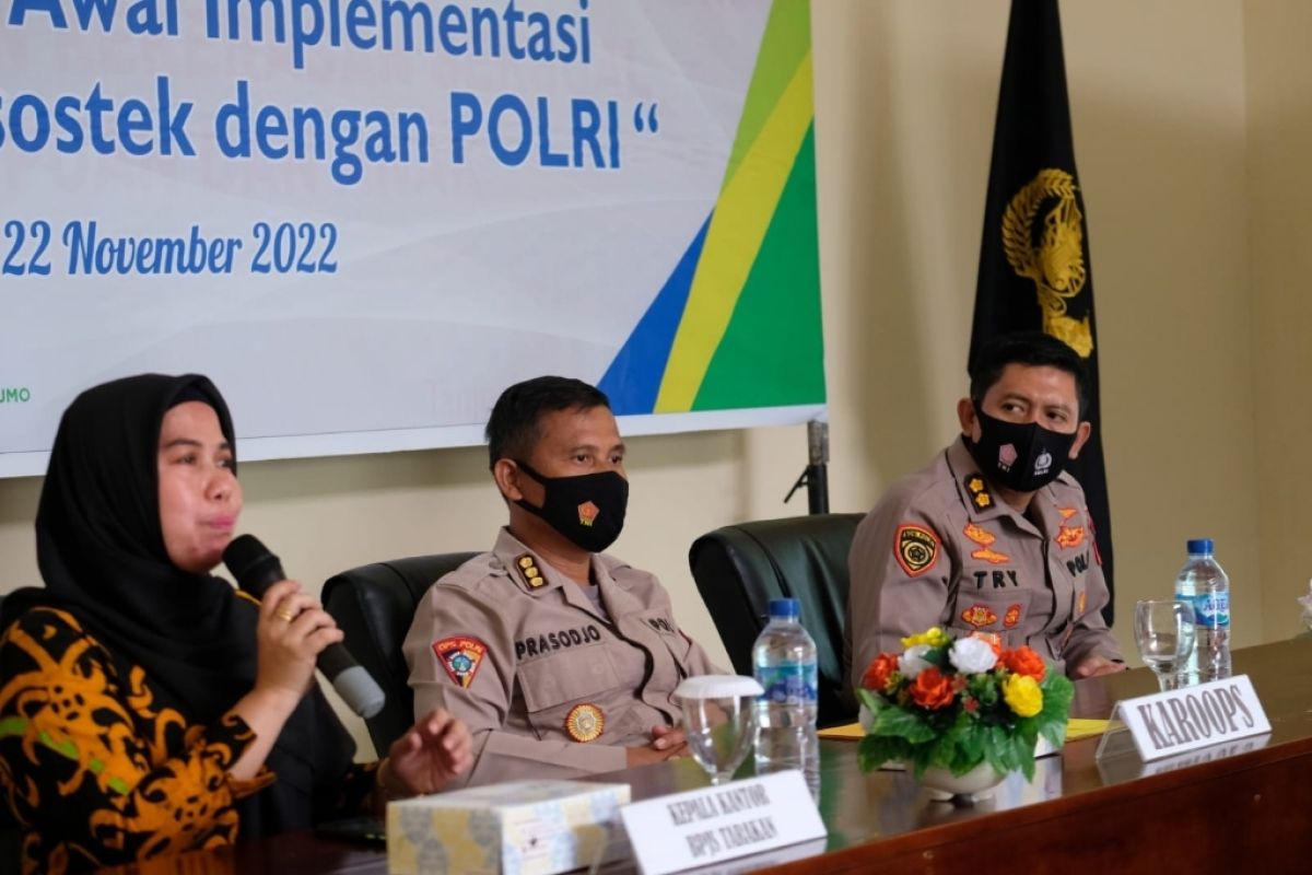 Sosialisasi kerja sama BPJS Ketenagakerjaan-Polri di Polda Kaltara