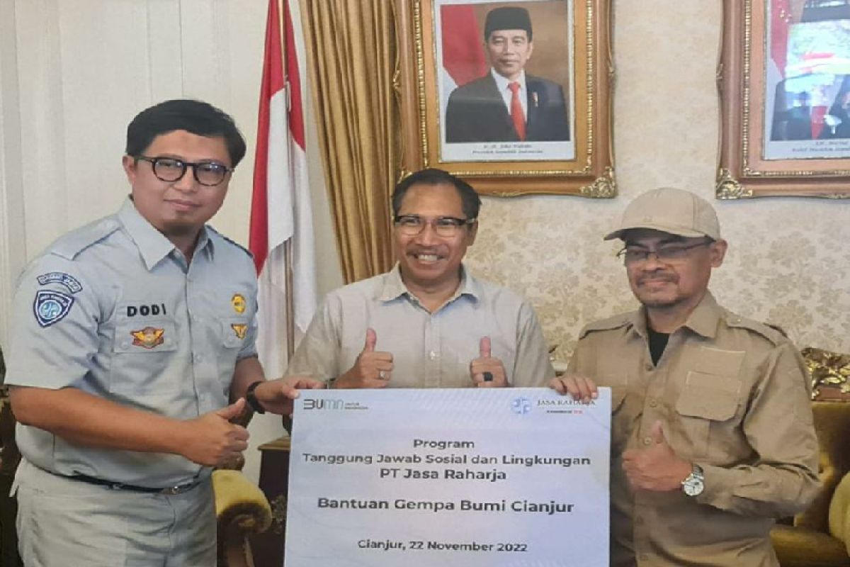 Bantuan tanggap darurat bencana Cianjur, wujud kepedulian Jasa Raharja melalui Program TJSL