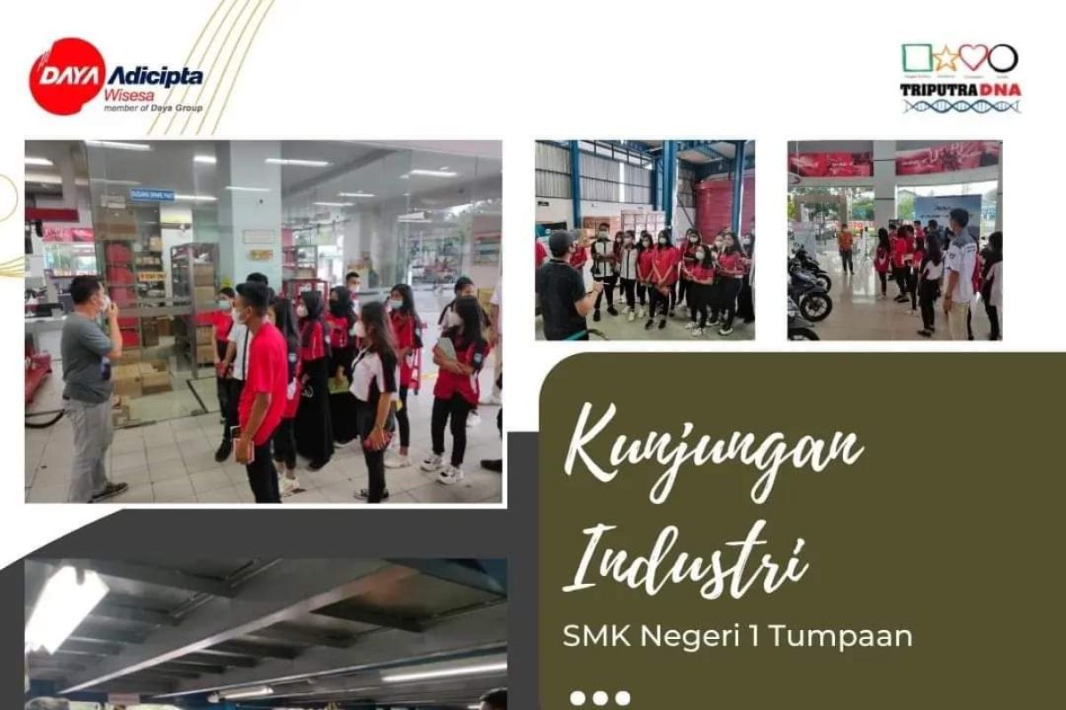 SMA N 1 Tumpaan lakukan kunjungan industri di PT DAW