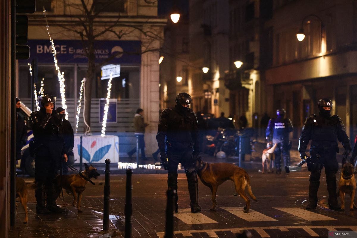 Kalah dari Maroko, fans Belgia mengamuk di Brussel