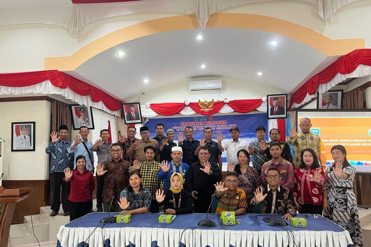 Mentawai optimalkan perlindungan anak melalui Rumah Ibadah Ramah Anak