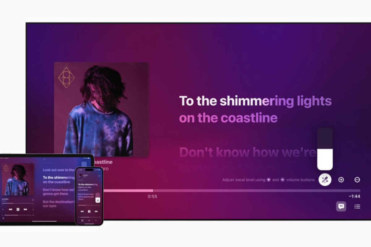 Kabar gembira bagi yang gemar berkaraoke, Apple rilis fitur baru "Apple Music Sing"