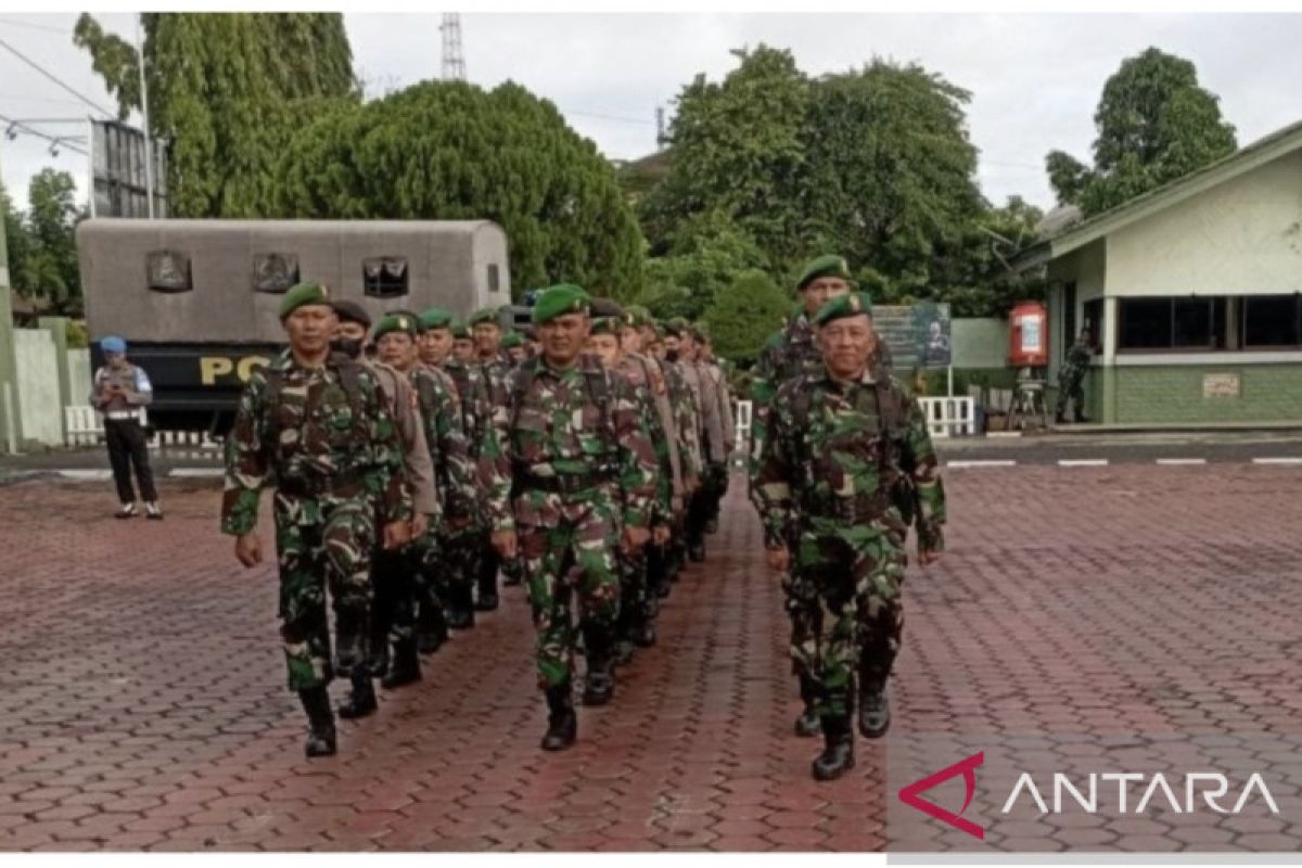 Kodim dan Polres  Inhu gelar apel sinergitas