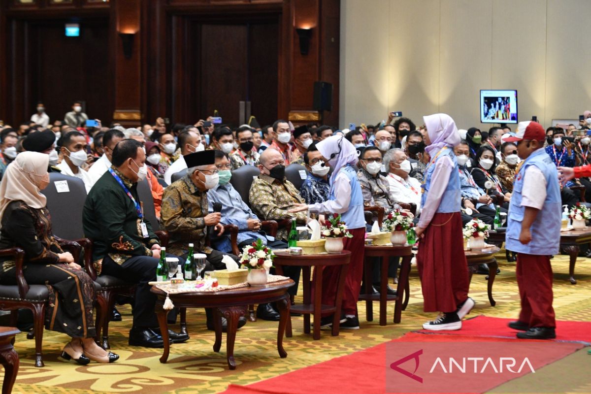 Penyuluh cilik bertanya ke Wapres Ma'ruf Amin, 'Nyontek dosa gak?'