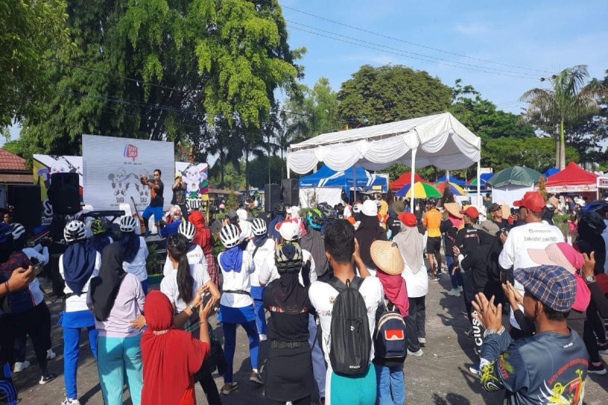 KPU kemas sosialisasi Pemilu 2024 dengan olahraga sepeda