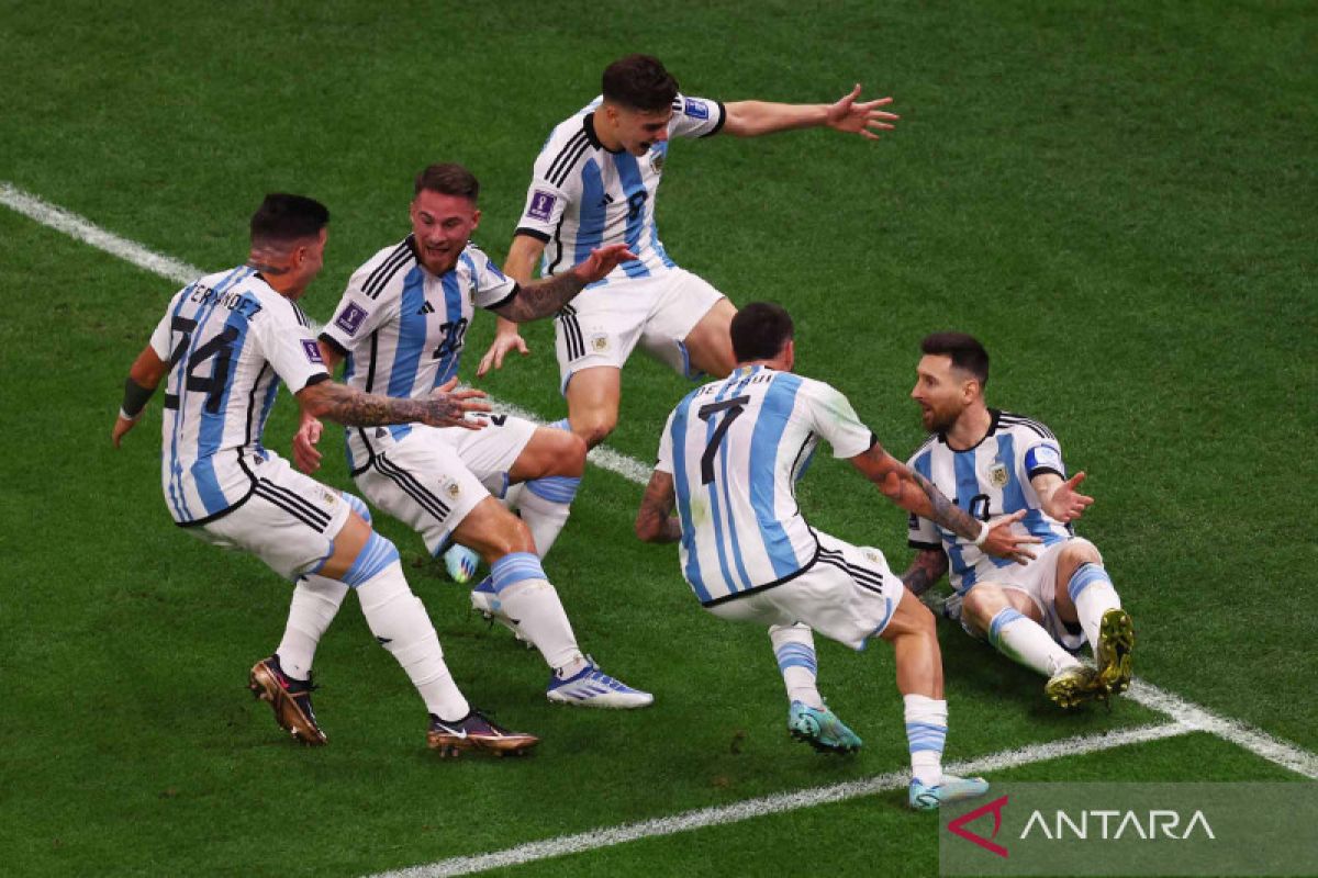 Daftar pencetak gol sampai adu penalti Argentina vs Prancis