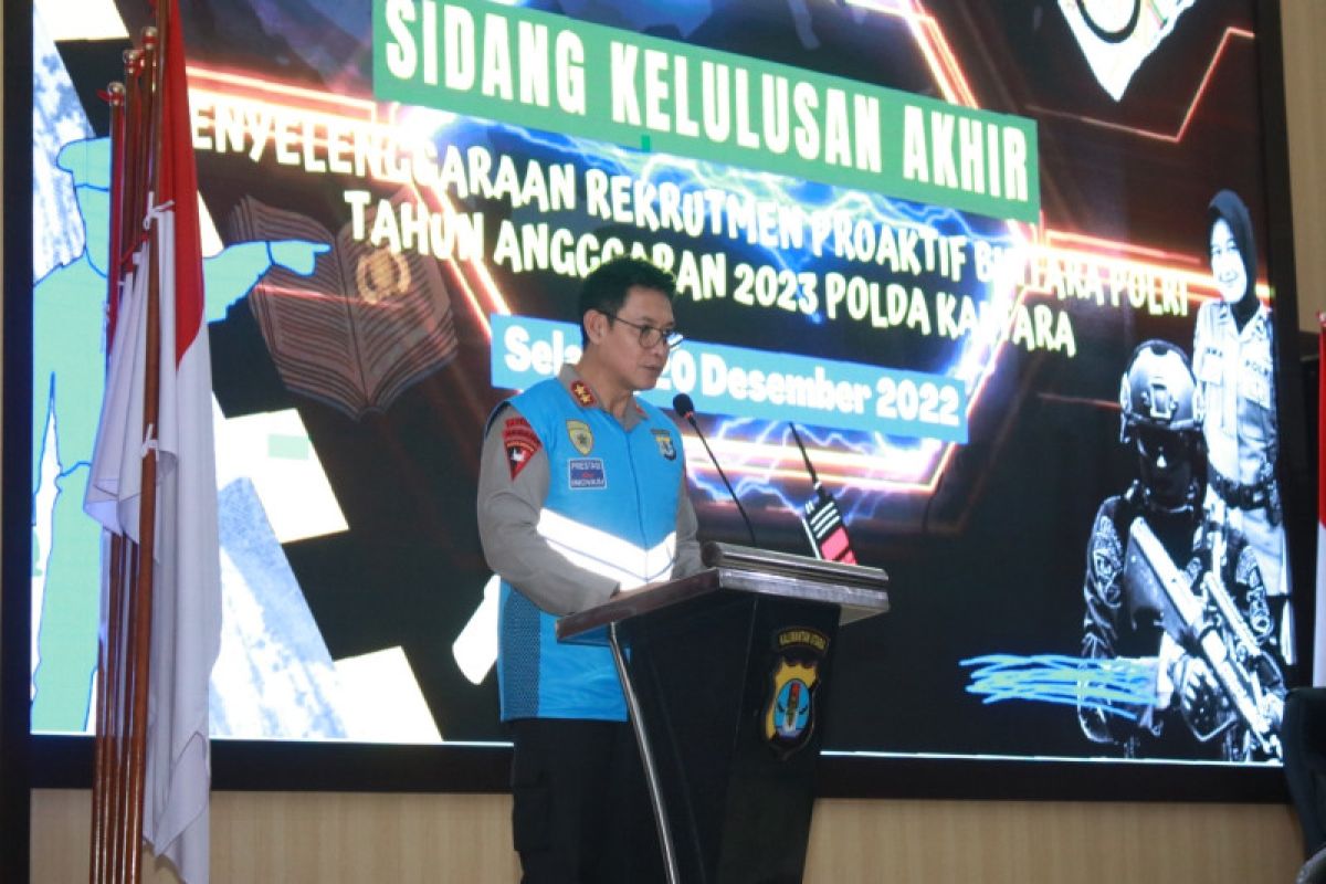 Kapolda Kaltara pimpin sidang kelulusan penerimaan Rekpro Bintara Polri 2023