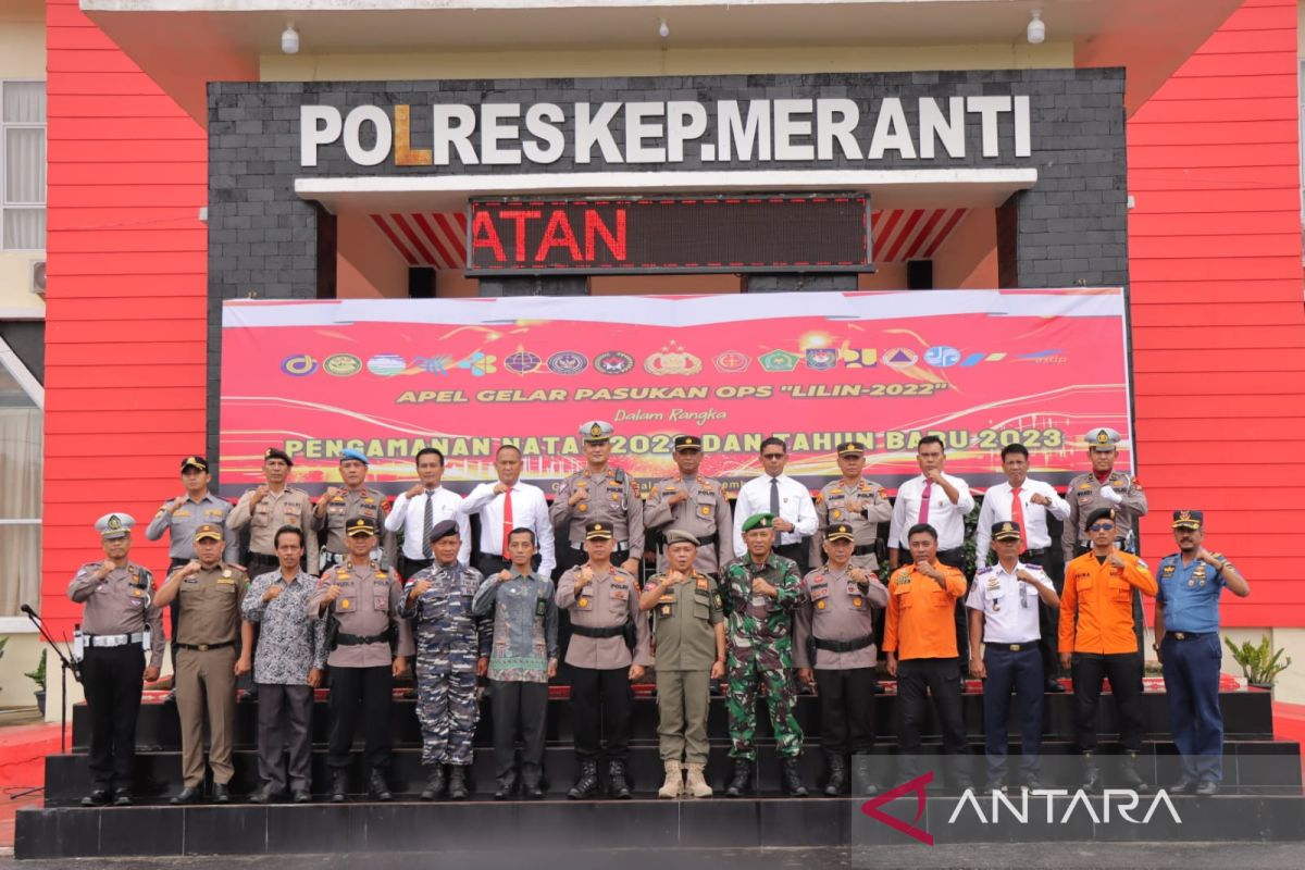 Gelar pasukan Ops Lilin, Kapolres Meranti : Sinergitas seluruh pihak sangat diperlukan