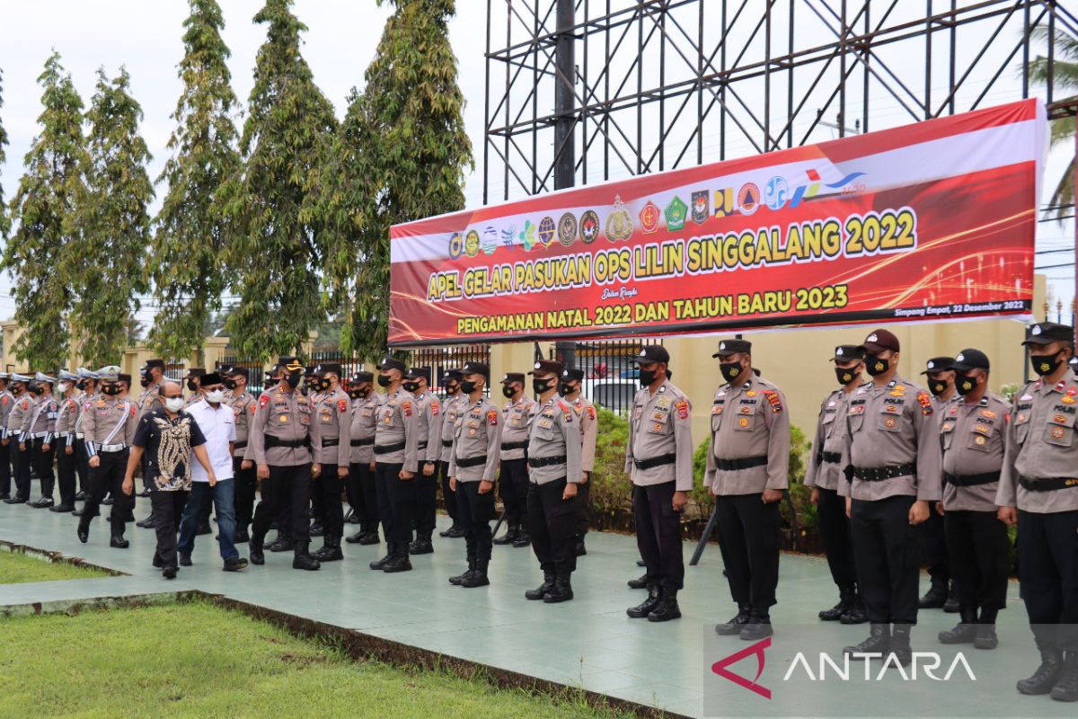 Polres Pasbar siapkan lima pos pelayanan dan pengamanan Natal Tahun Baru