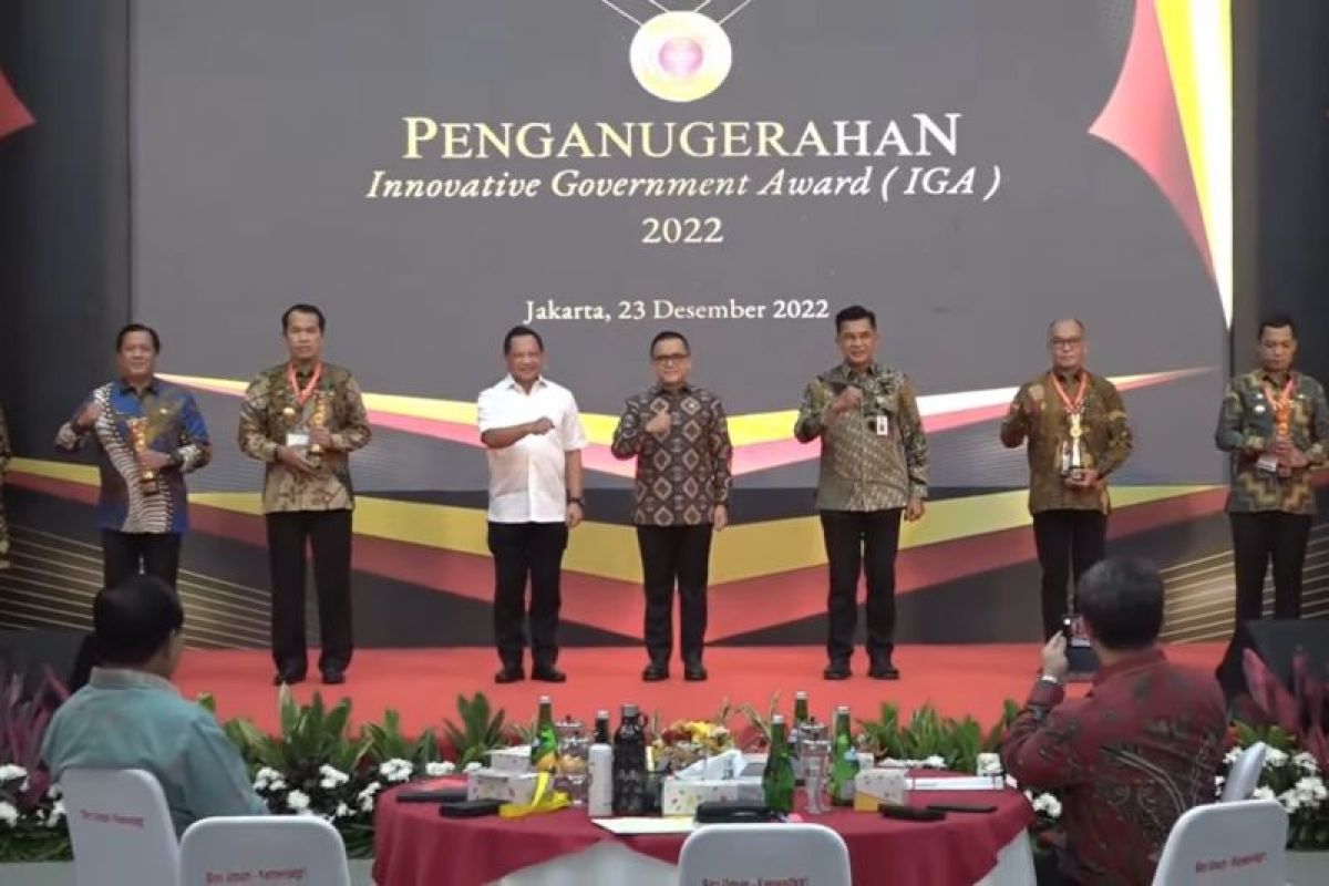 Kemendagri beri penghargaan daerah inovatif dalam InnovativeGovernmentAward 2022