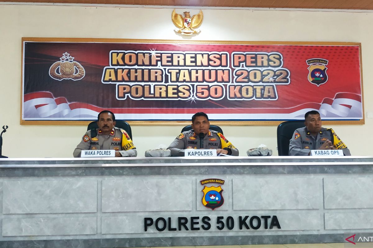 Polres Limapuluh Kota ungkap 36 kasus narkoba sepanjang 2022