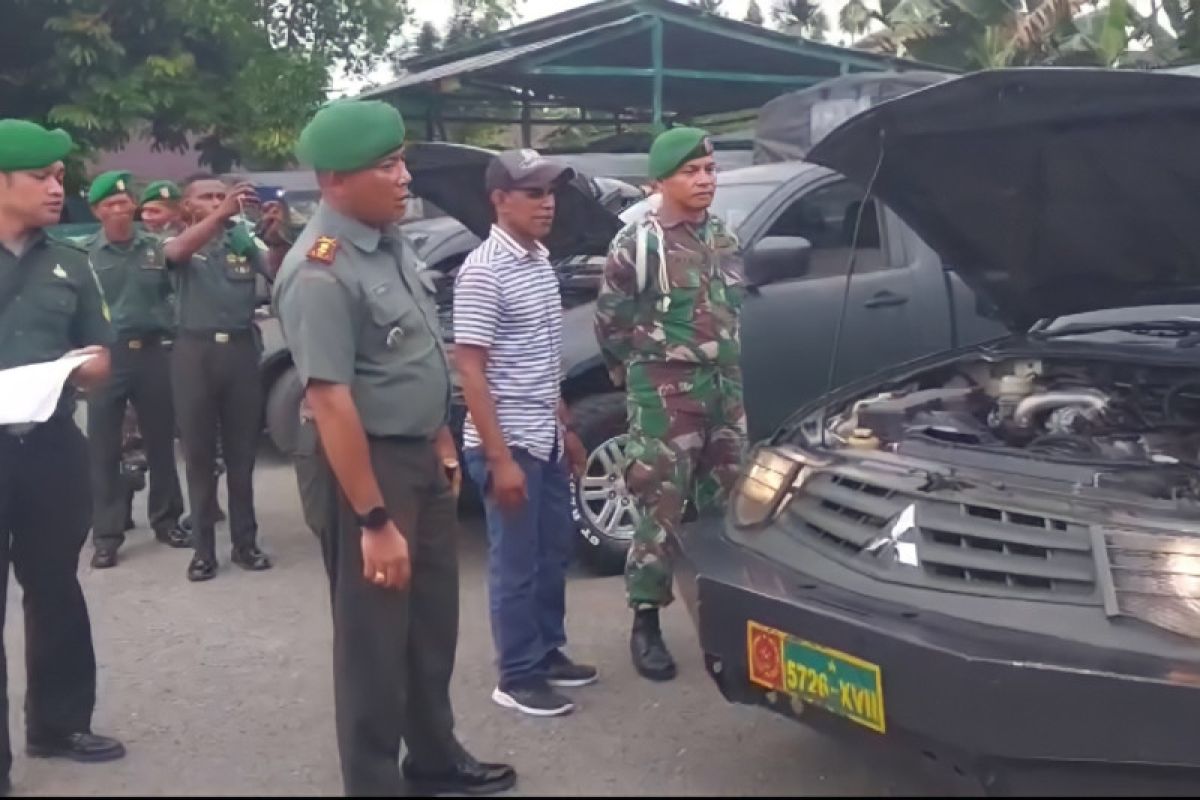 Dandim 1708 Biak Numfor periksa kendaraan dinas enam koramil