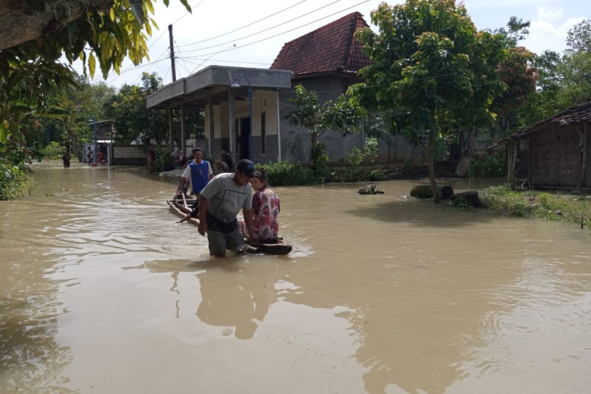 Banjir di Grobogan mulai surut