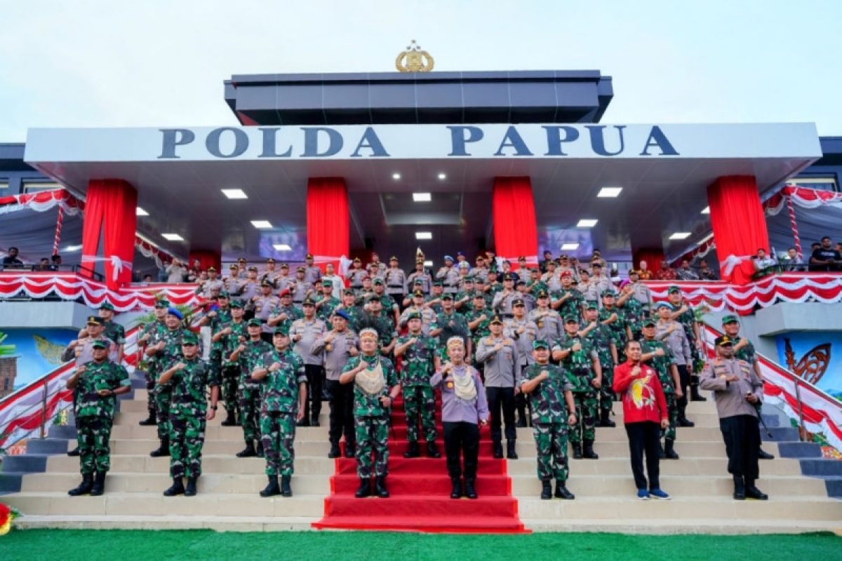 Panglima TNI resmikan Polda Papua Baru, Kapolri: Sebagai bentuk solidnya kerja sama