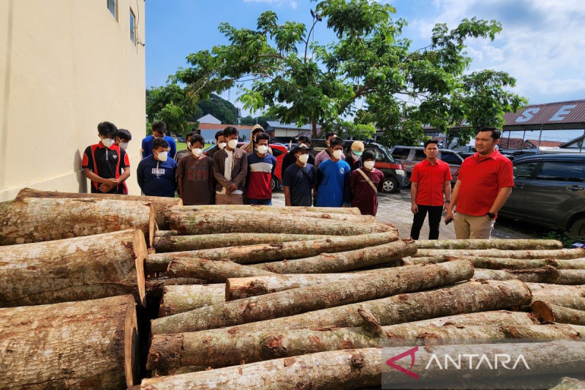 Polisi amankan pelaku pembalakan liar di tepian Waduk Jatibarang Semarang