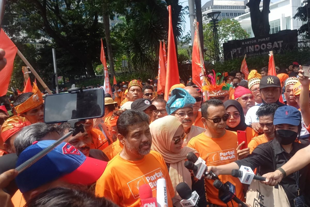 Demo buruh di Patung Kuda kondusif