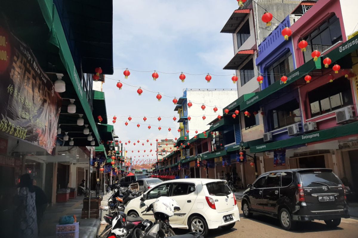 Ribuan lampion terangi Kota Lama Tanjungpinang sambut imlek