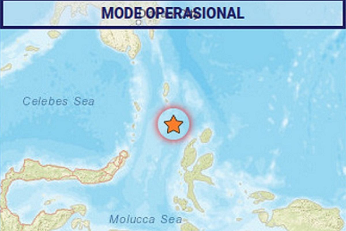 Gempa tektonik magnitudo 7,1 guncang tenggara Melonguane-Sulut