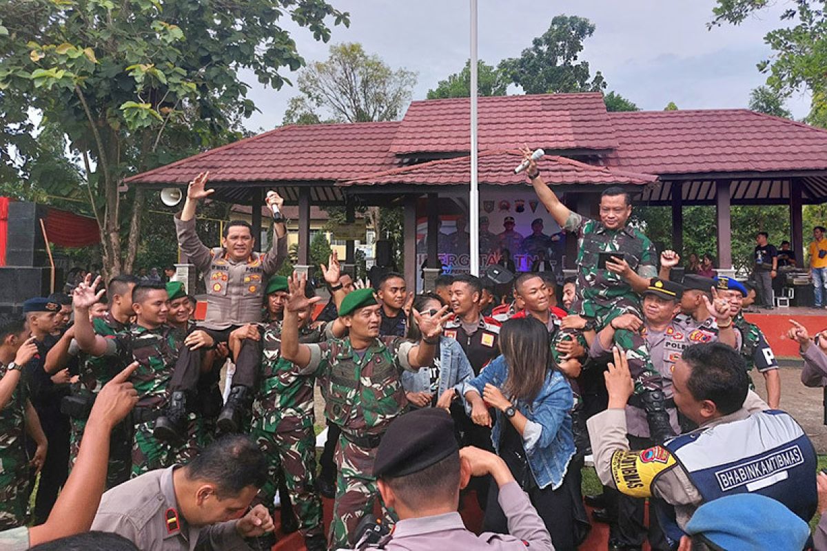 TNI-Polri gelar kegiatan jalin sinergisitas personel di  Purwokerto