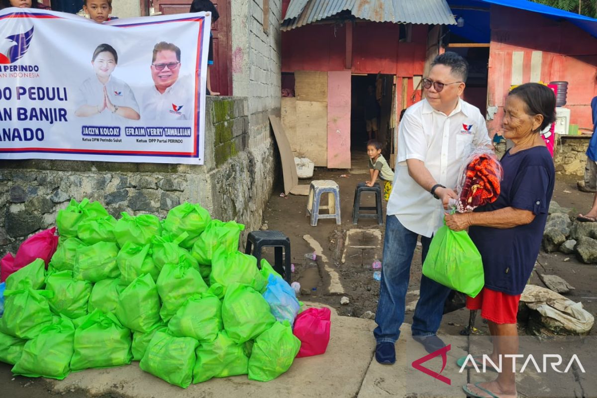 Peduli Bencana, Perindo Bantu Korban Banjir dan Tanah Longsor Manado