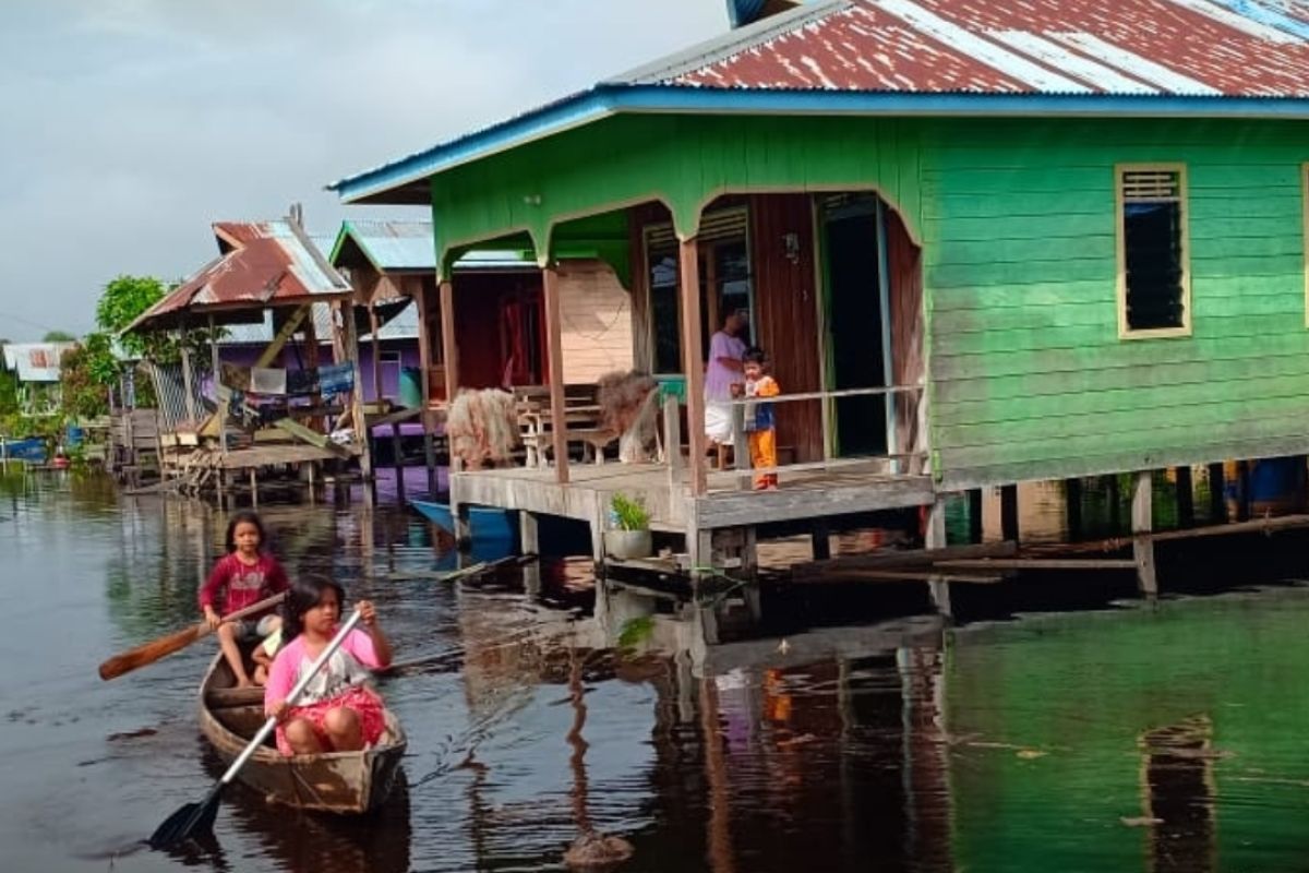 Banjir Sembakung Nunukan mulai surut