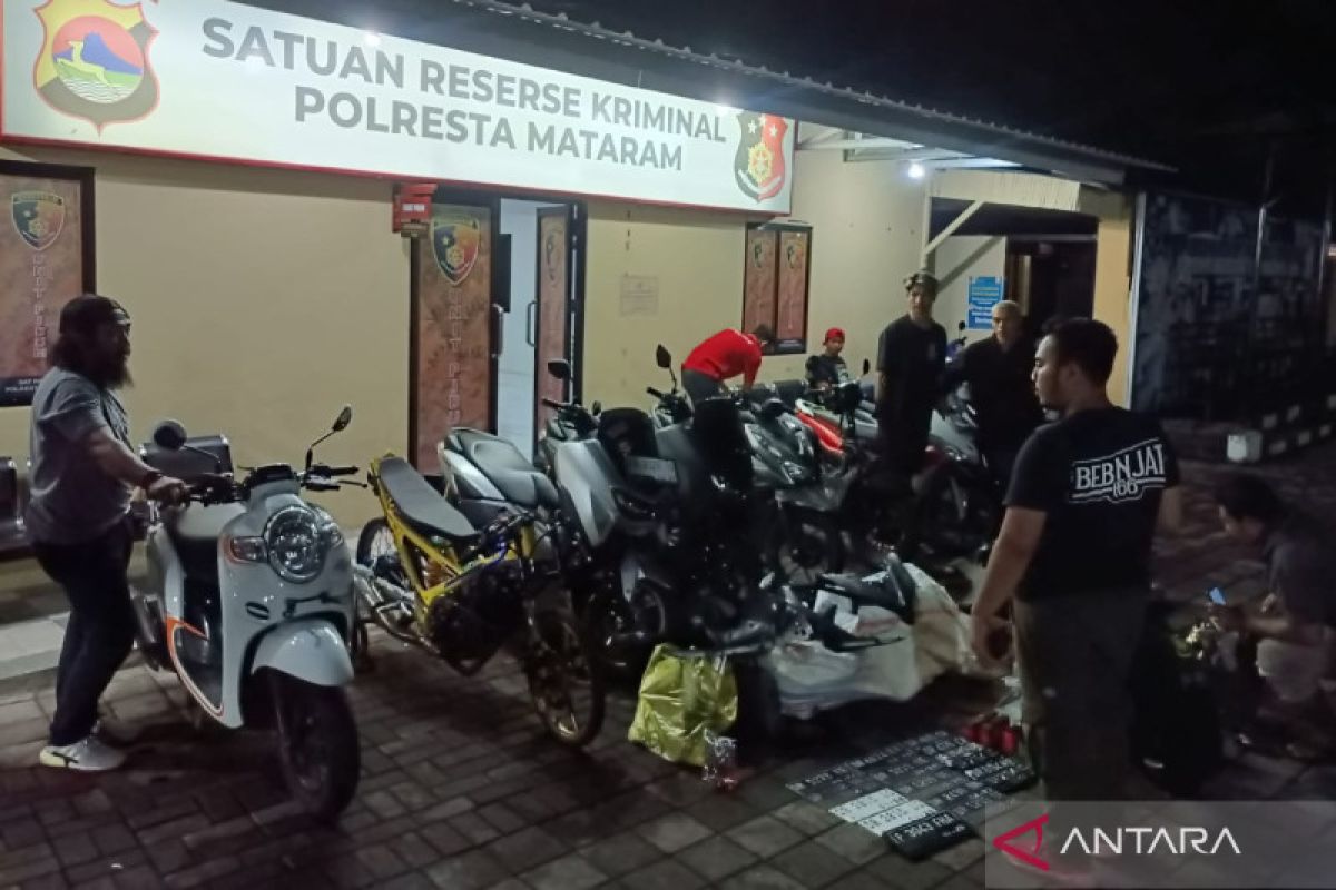 Polresta Mataram sita 10 kendaraan dari terduga penadah