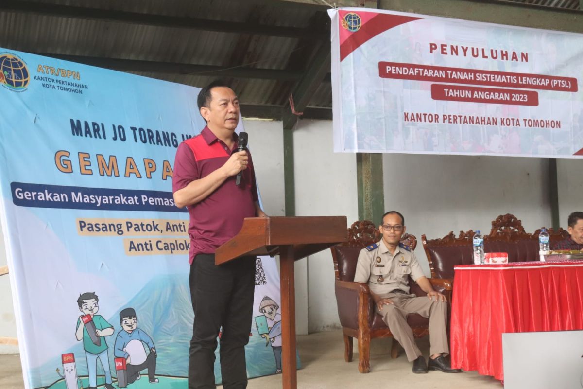 Wali Kota Tomohon: Pemasangan patok tanah minimalisir  sengketa