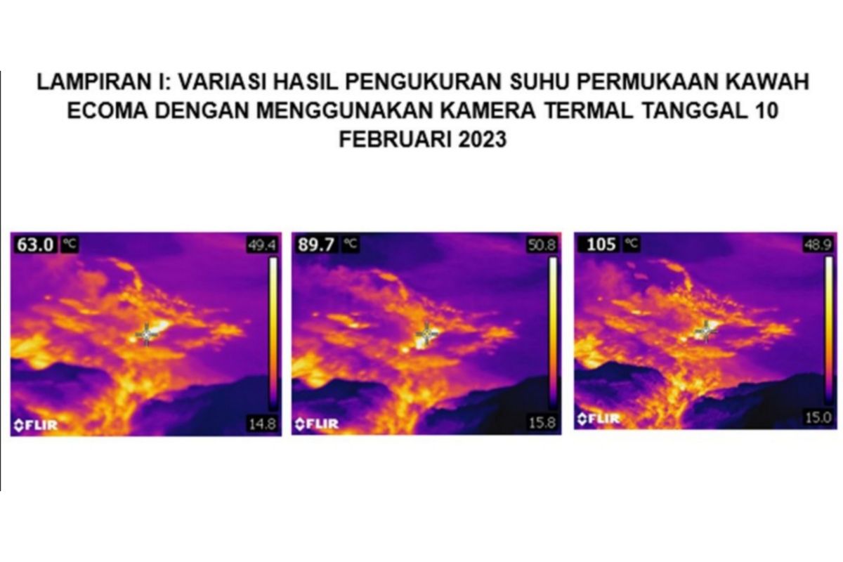 Badan Geologi ESDM deteksi fenomena sinar api Gunung Tangkuban Parahu