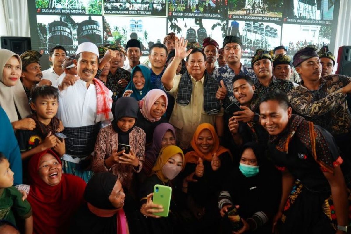 Menhan Prabowo Subianto minta warga 20 desa NTB tak hamburkan bantuan akses air bersih