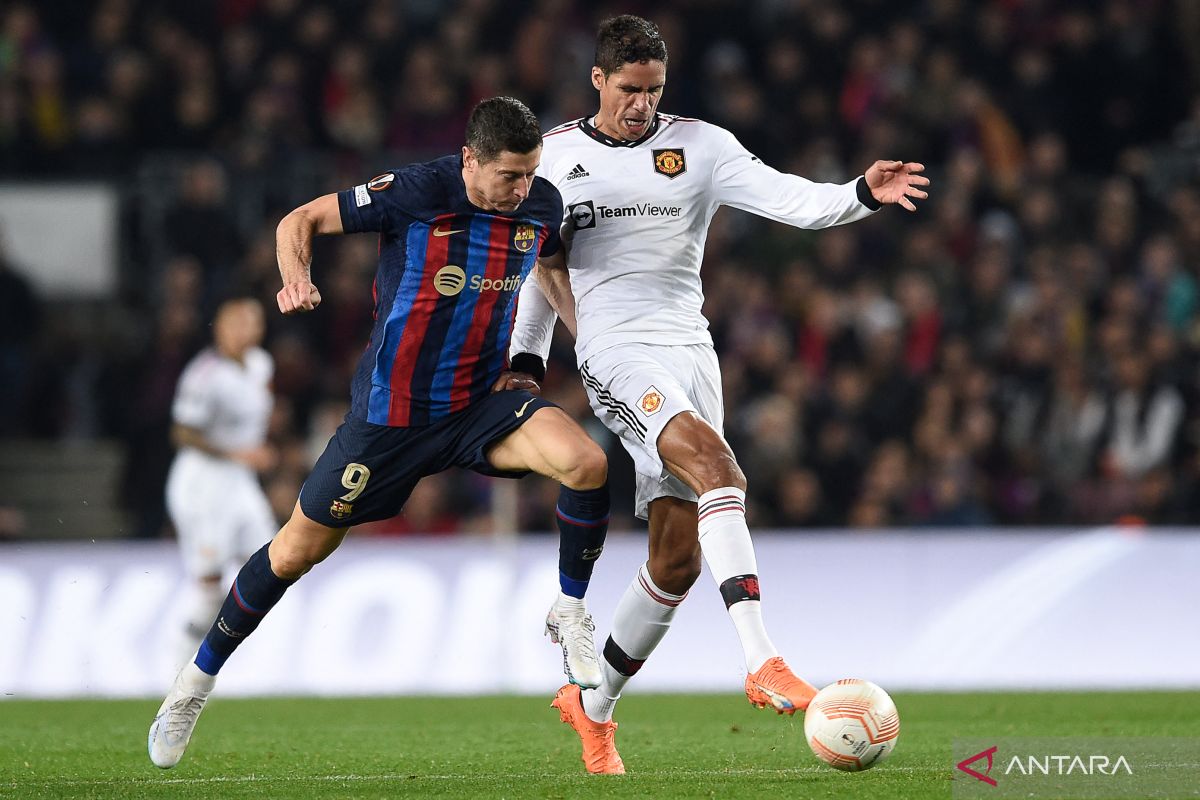 Liga Europa, laga Barcelona vs Manchester United imbang 2-2