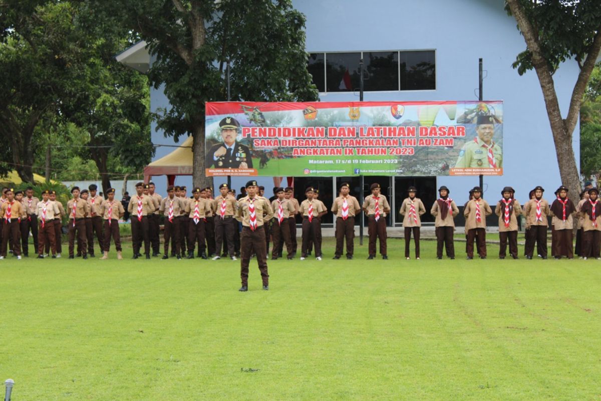 Lanud ZAM Mataram gelar pelatihan dasar saka dirgantara