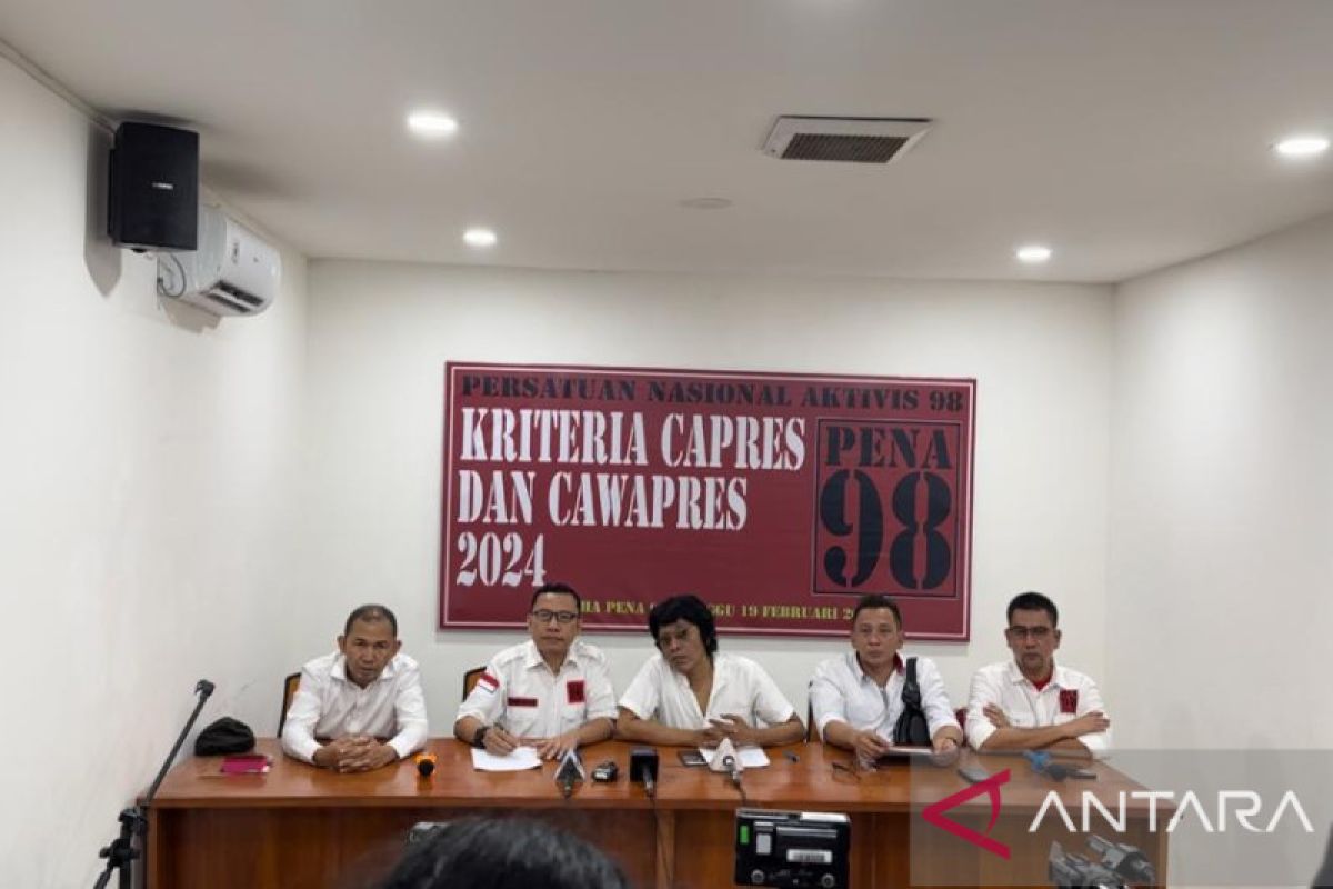 Aktivis 98 mengharapkan kriteria Calon Presiden 2024 penuhi delapan kriteria