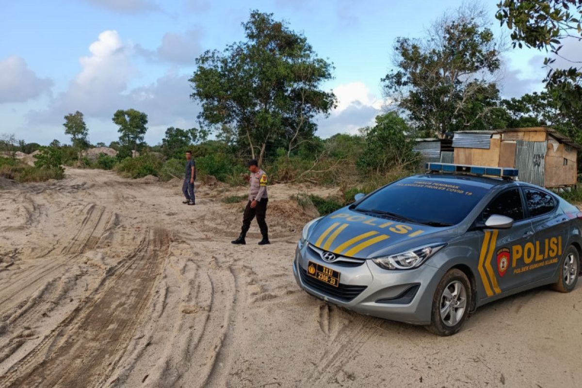 Polisi sisir lokasi diduga penambangan pasir ilegal di Bintan