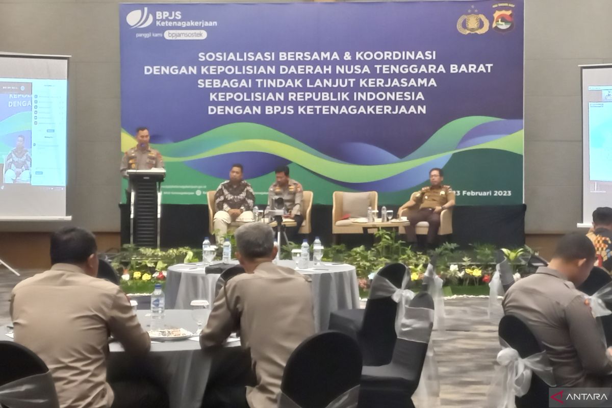 BPJAMSOSTEK-Polda NTB bersinergi penegakan kepatuhan perlindungan pekerja