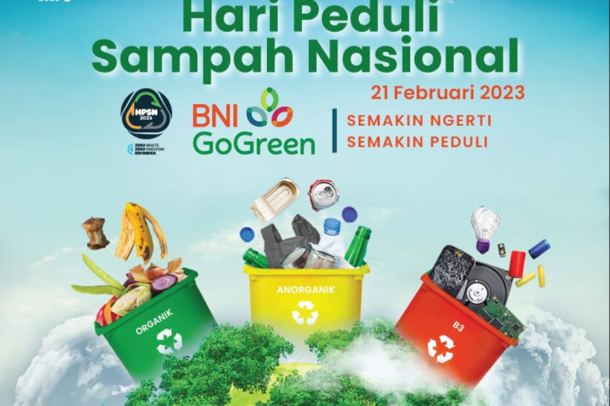 BNI berikan bantuan peralatan Pos Pandai peringati Hari Peduli Sampah